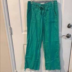 Love tree linen Drawstring Pants st Patrick’s green